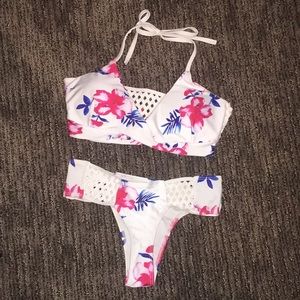 Criss Cross White Bikini